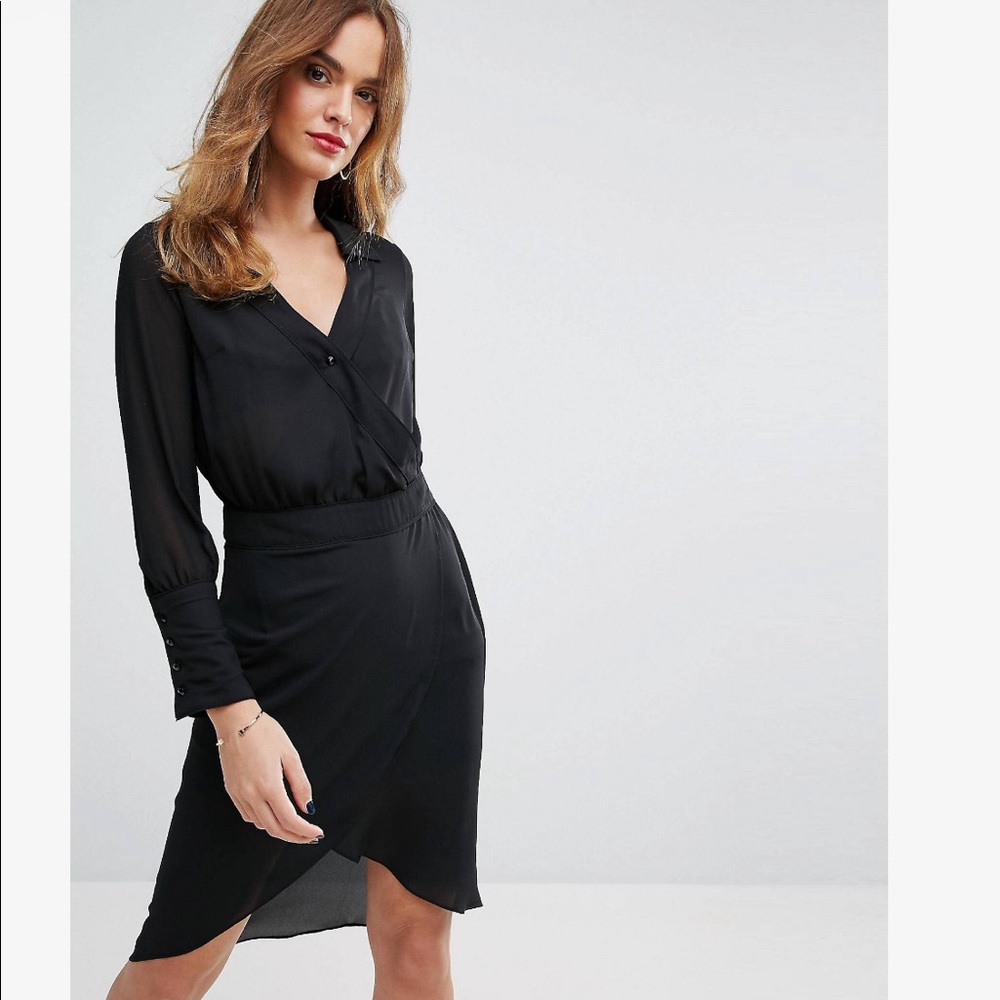 Sisley Wrap Shirt Dress Size 1